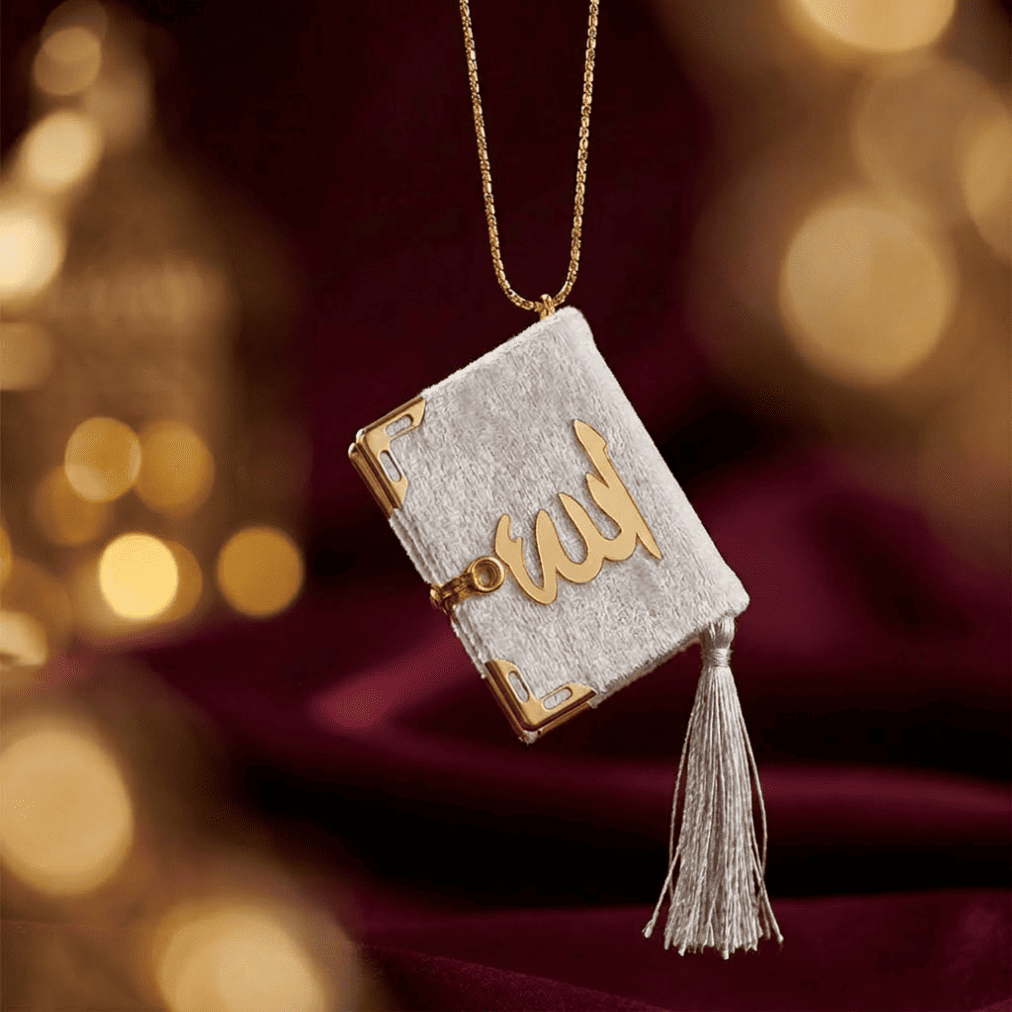 Mini Koran Anhänger Silber – Islamisches Geschenk
